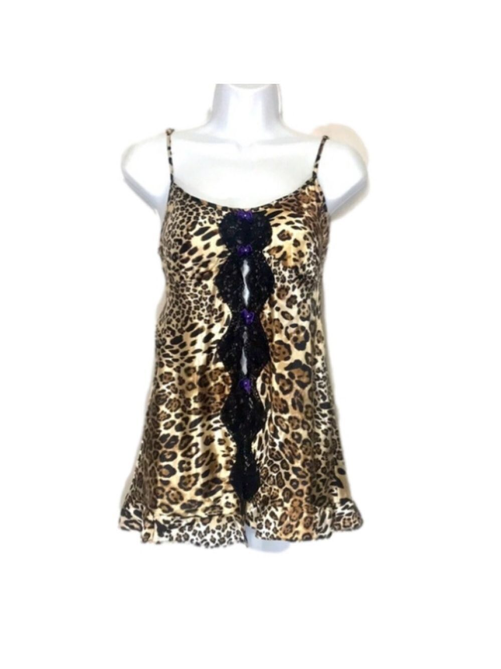 𝅺In Bloom by Jonquil Leopard Print Chemise Medium